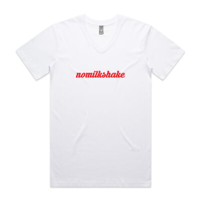 nomilkshake V-neck Red Bold design Thumbnail