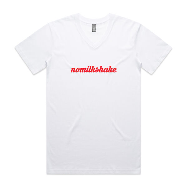 nomilkshake V-neck Red Bold design Thumbnail